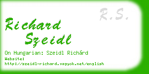 richard szeidl business card